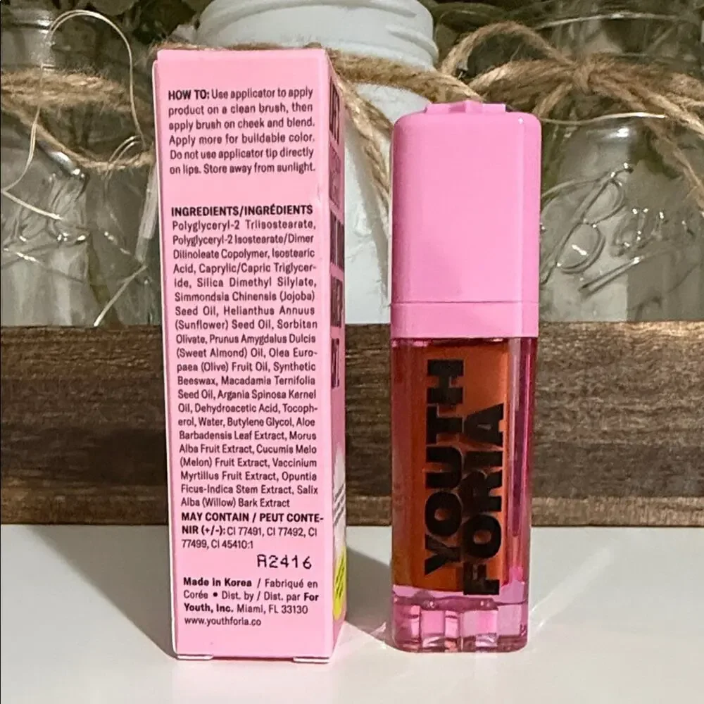 Youthforia BYO Blush Color Blush Oil 6.5 mL New in Box